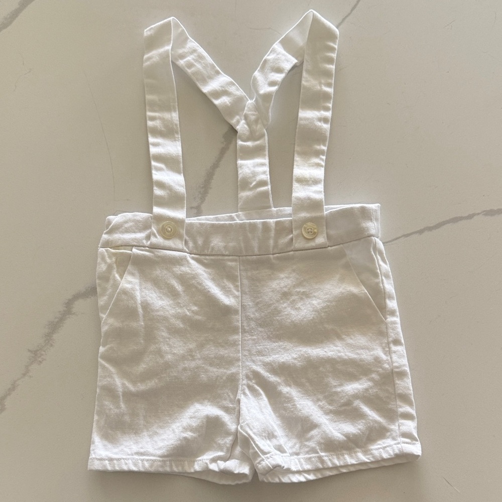 Jacadi White Kids Overalls